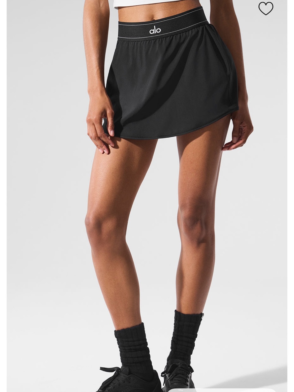 ALO Yoga Black Athletic Skort
